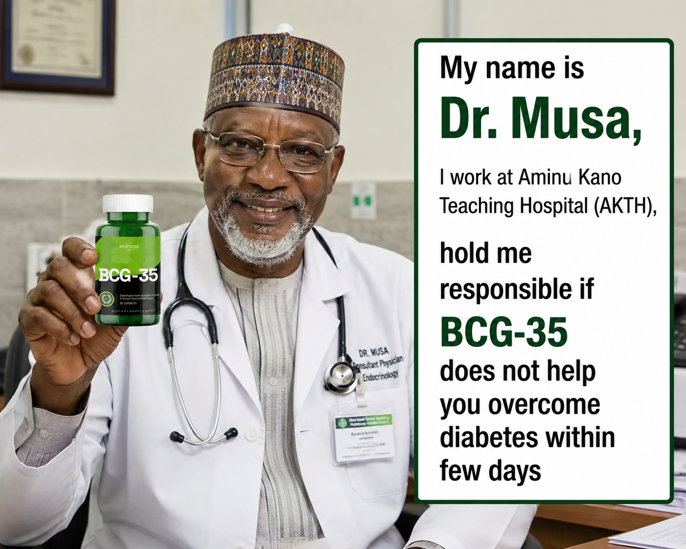 Dr. Musa testimonial evidence